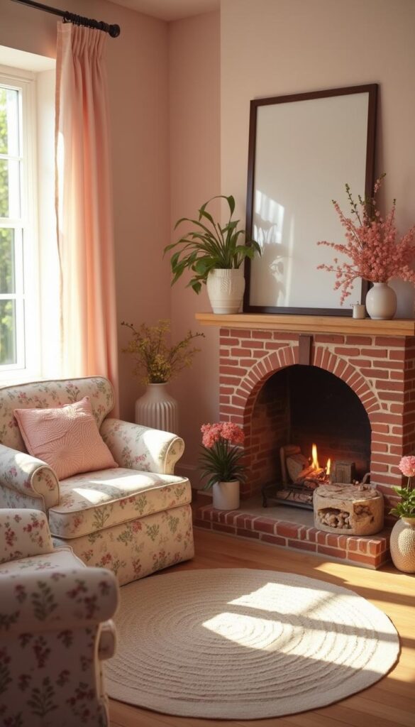 Cozy Living Room Decor Ideas with Fireplace